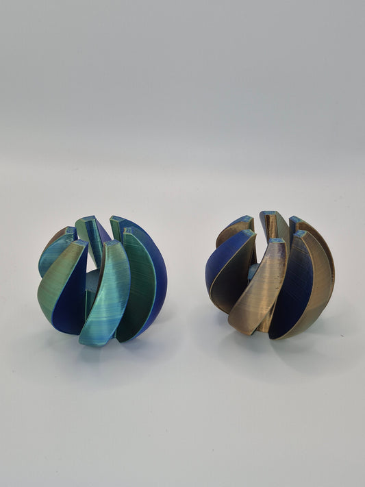 Twisted Spiral Fidget Sphere