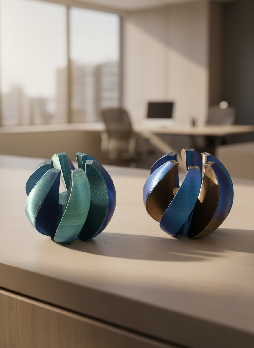 Twisted Spiral Fidget Sphere - Toys Decor & More