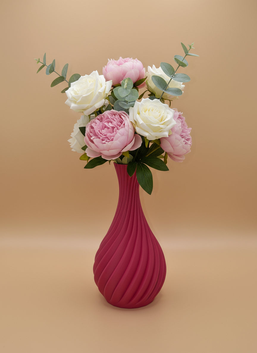 Natural Spiral Curved Vase - Toys Decor & More