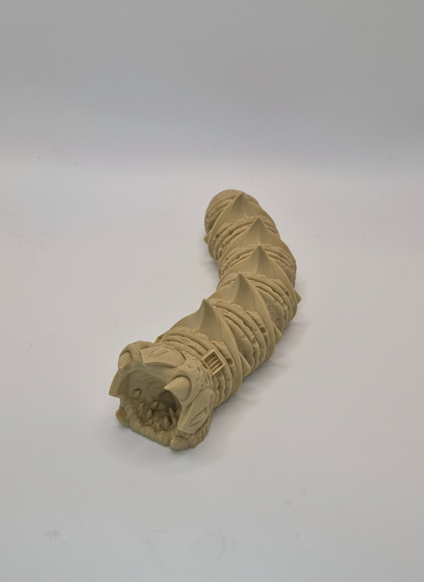 Articulated Armored Sandworm Toy